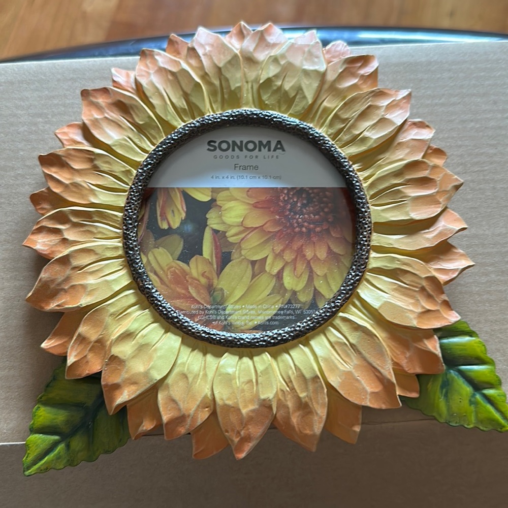 Sunflower picture frame 4x4
